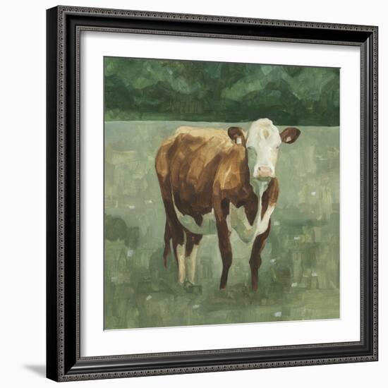 Hereford Cattle I-Emma Scarvey-Framed Art Print