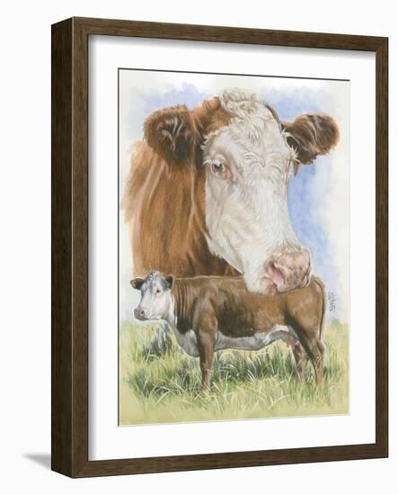 Hereford-Barbara Keith-Framed Giclee Print