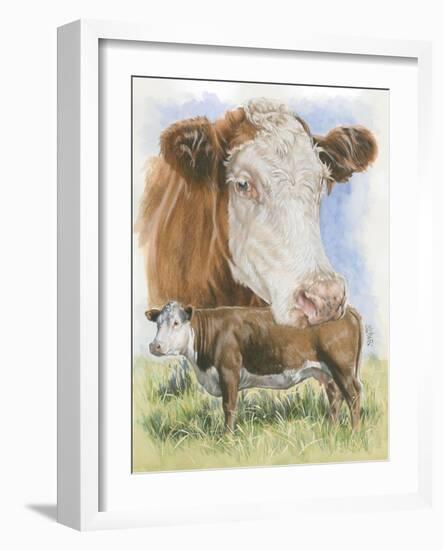 Hereford-Barbara Keith-Framed Giclee Print