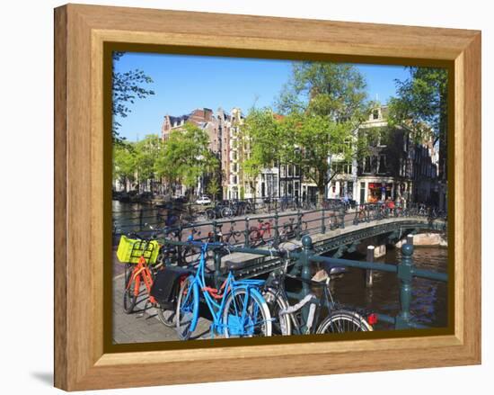 Herengracht, Amsterdam, Netherlands, Europe-Amanda Hall-Framed Premier Image Canvas