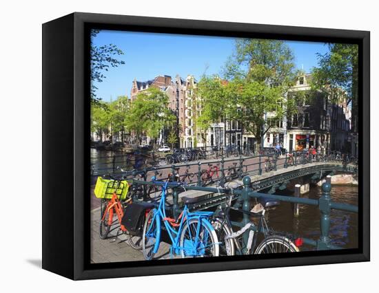 Herengracht, Amsterdam, Netherlands, Europe-Amanda Hall-Framed Premier Image Canvas