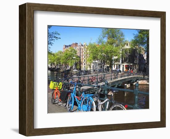 Herengracht, Amsterdam, Netherlands, Europe-Amanda Hall-Framed Photographic Print