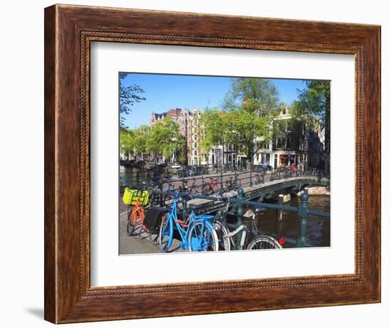 Herengracht, Amsterdam, Netherlands, Europe-Amanda Hall-Framed Photographic Print