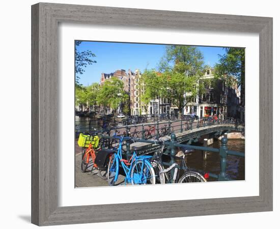 Herengracht, Amsterdam, Netherlands, Europe-Amanda Hall-Framed Photographic Print