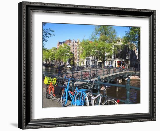 Herengracht, Amsterdam, Netherlands, Europe-Amanda Hall-Framed Photographic Print