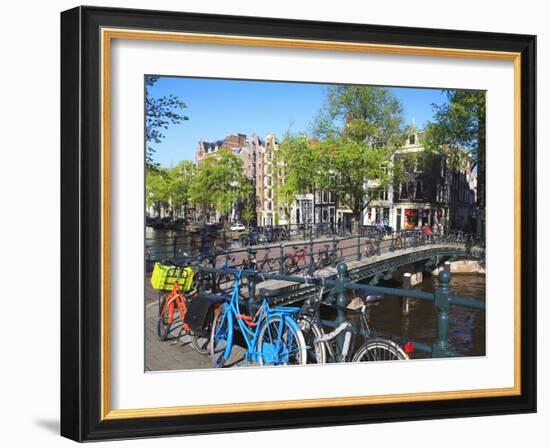 Herengracht, Amsterdam, Netherlands, Europe-Amanda Hall-Framed Photographic Print