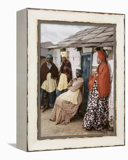 Herero Tribeswomen Wearing Turban and Dangling Earrings, Windhoek, Namibia 1951-Margaret Bourke-White-Framed Premier Image Canvas