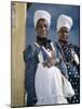 Herero Tribeswomen Wearing Turban and Dangling Earrings, Windhoek, Namibia 1952-Margaret Bourke-White-Mounted Photographic Print