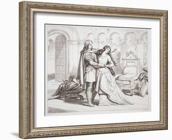 Hereward's First Interview with Torfrida-Henry Courtney Selous-Framed Giclee Print