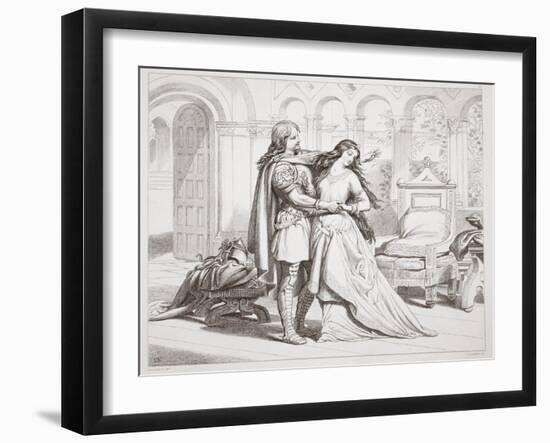 Hereward's First Interview with Torfrida-Henry Courtney Selous-Framed Giclee Print