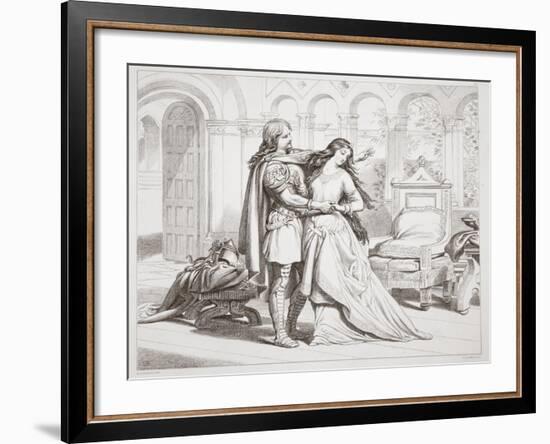 Hereward's First Interview with Torfrida-Henry Courtney Selous-Framed Giclee Print