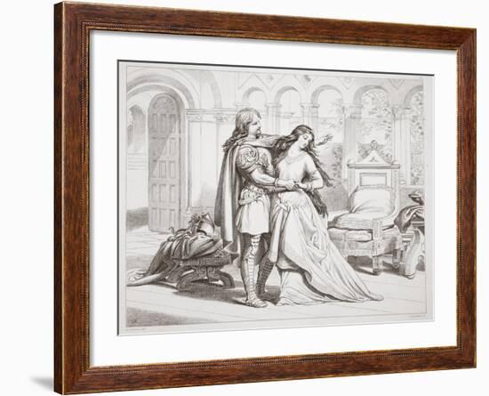 Hereward's First Interview with Torfrida-Henry Courtney Selous-Framed Giclee Print