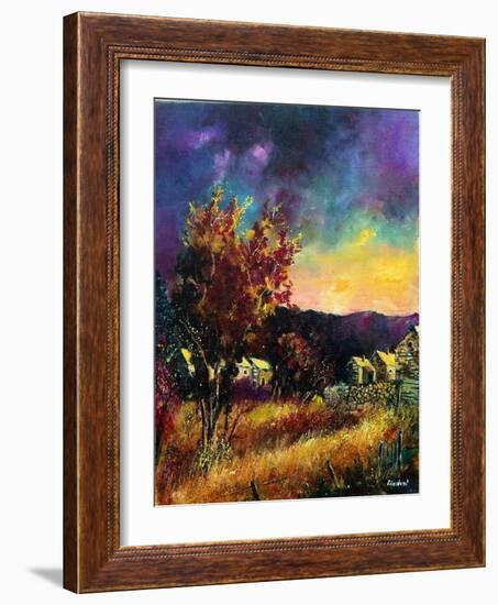 Herhet village ardennes belgium-Pol Ledent-Framed Art Print