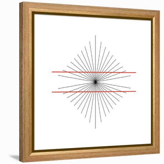 Hering Illusion-Science Photo Library-Framed Premier Image Canvas