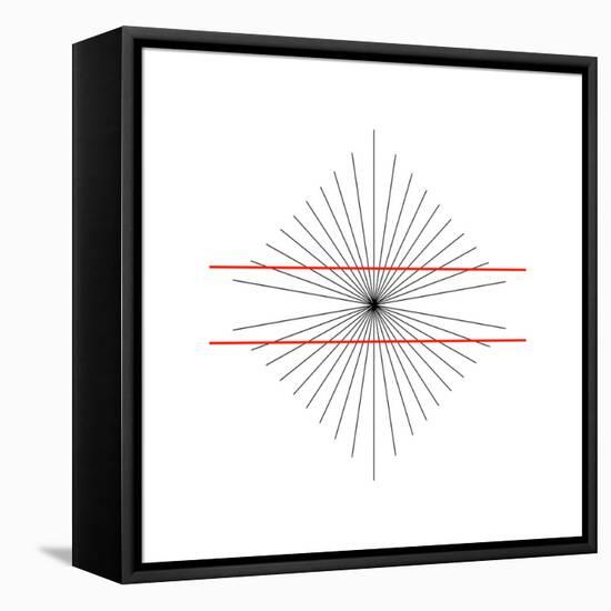 Hering Illusion-Science Photo Library-Framed Premier Image Canvas