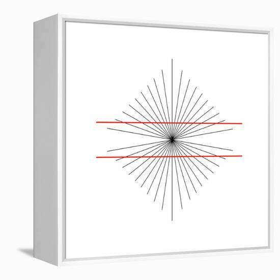 Hering Illusion-Science Photo Library-Framed Premier Image Canvas