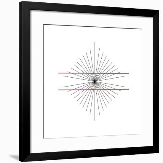 Hering Illusion-Science Photo Library-Framed Photographic Print