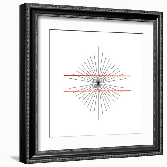 Hering Illusion-Science Photo Library-Framed Premium Photographic Print