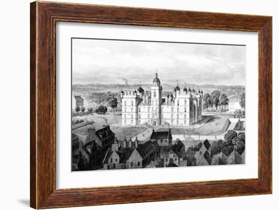 Heriot's Hospital, from the Castle Hill, Engraved by William Watkins, C.1830-Thomas Hosmer Shepherd-Framed Giclee Print