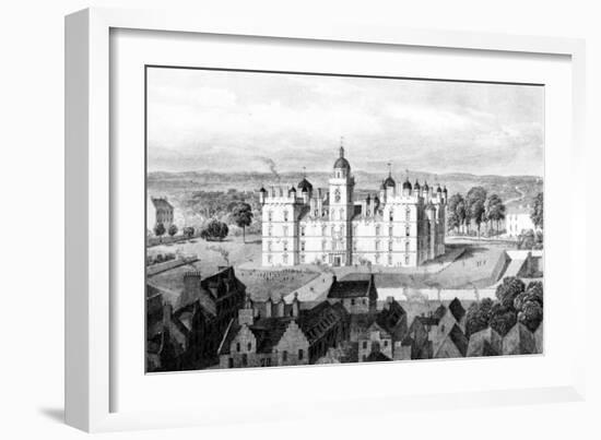 Heriot's Hospital, from the Castle Hill, Engraved by William Watkins, C.1830-Thomas Hosmer Shepherd-Framed Giclee Print