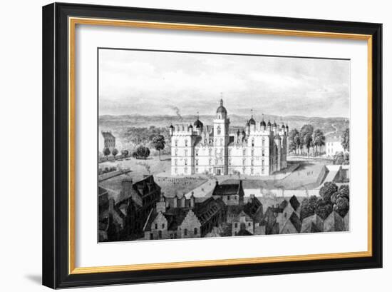 Heriot's Hospital, from the Castle Hill, Engraved by William Watkins, C.1830-Thomas Hosmer Shepherd-Framed Giclee Print