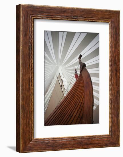 Heritage Hejmkomstviking Ship Replica, Moorhead, Minnesota, USA-Walter Bibikow-Framed Photographic Print