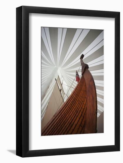 Heritage Hejmkomstviking Ship Replica, Moorhead, Minnesota, USA-Walter Bibikow-Framed Photographic Print