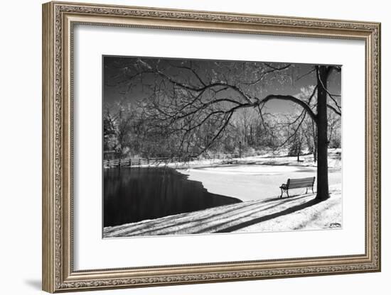 Heritage Pond in Winter-Monte Nagler-Framed Giclee Print