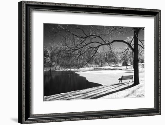 Heritage Pond in Winter-Monte Nagler-Framed Giclee Print