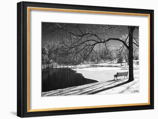 Heritage Pond in Winter-Monte Nagler-Framed Giclee Print