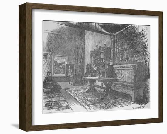 'Herkomer's Studio', 1890-William Hatherell-Framed Giclee Print