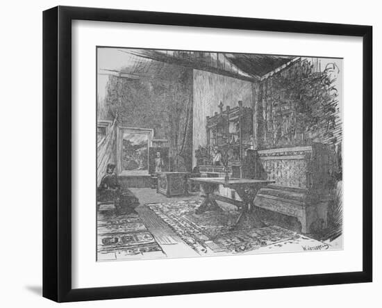 'Herkomer's Studio', 1890-William Hatherell-Framed Giclee Print