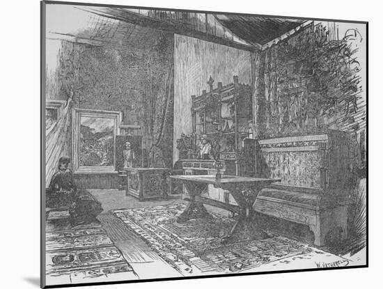 'Herkomer's Studio', 1890-William Hatherell-Mounted Giclee Print