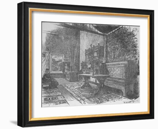 'Herkomer's Studio', 1890-William Hatherell-Framed Giclee Print