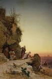 Ambush near Gizeh (Oil on Canvas)-Herman David Salomon Corrodi-Giclee Print