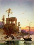 On the Nile, C.1875-Herman David Salomon Corrodi-Framed Giclee Print