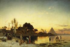 On the Nile, C.1875-Herman David Salomon Corrodi-Framed Giclee Print