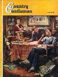 "Around the Table after Dinner," Country Gentleman Cover, March 1, 1947-Herman Geisen-Premier Image Canvas