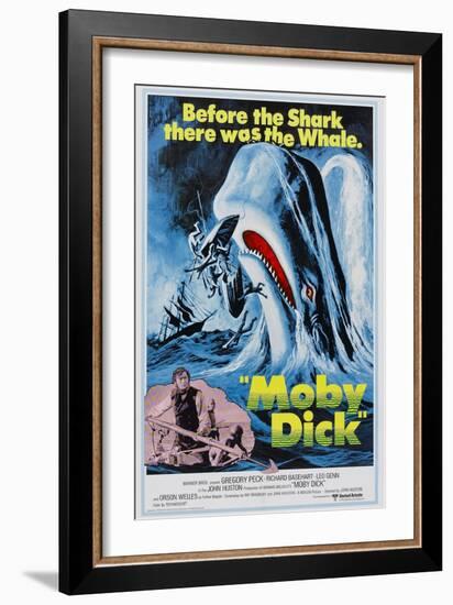 Herman Melville's Moby Dick, 1956, "Moby Dick" Directed by John Huston-null-Framed Giclee Print