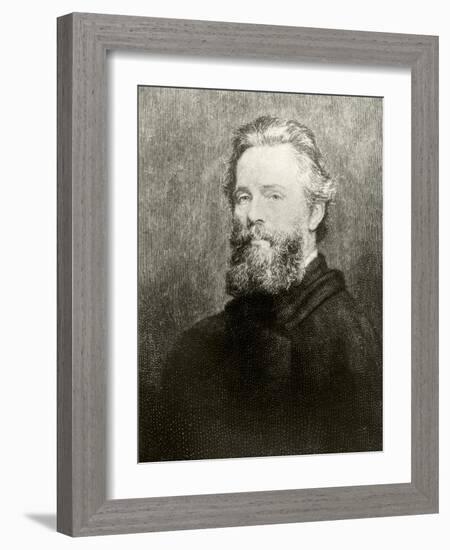 Herman Melville-American School-Framed Giclee Print