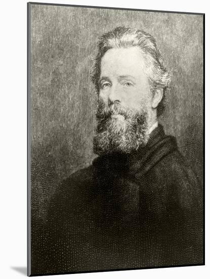 Herman Melville-American School-Mounted Giclee Print