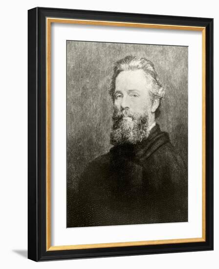 Herman Melville-American School-Framed Giclee Print