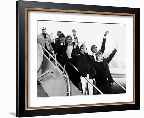 Herman's Hermits Arrive in New York from a Tour of Japan, Feb-null-Framed Photo