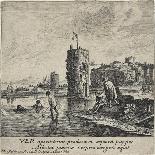 The Castle Katzenellenbogen on the Rhine, 17Th Century (Oil on Copper)-Herman the Younger Saftleven-Giclee Print