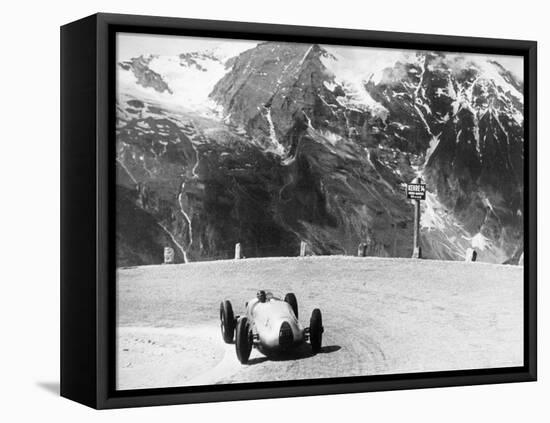 Hermann Muller in an Auto Union, German Mountain Grand Prix, Grossglockner, Austria, 1939-null-Framed Premier Image Canvas