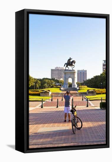 Hermann Park, Sam Houston Monument, Houston, Texas, United States of America, North America-Kav Dadfar-Framed Premier Image Canvas