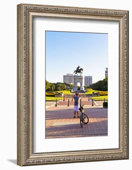 Hermann Park, Sam Houston Monument, Houston, Texas, United States of America, North America-Kav Dadfar-Framed Photographic Print