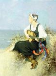 Children Gleaning by a Lake-Hermann Seeger-Giclee Print