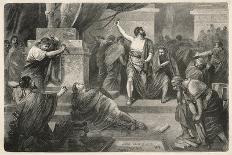 Julius Caesar is Assassinated in the Senate by Brutus and His Companions-Hermann Vogel-Art Print