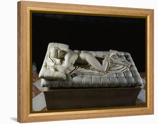 Hermaphrodite Sleeping, Marble, 2nd century AD, Imperial Roman from Baths of Diocletian, Rome-null-Framed Premier Image Canvas